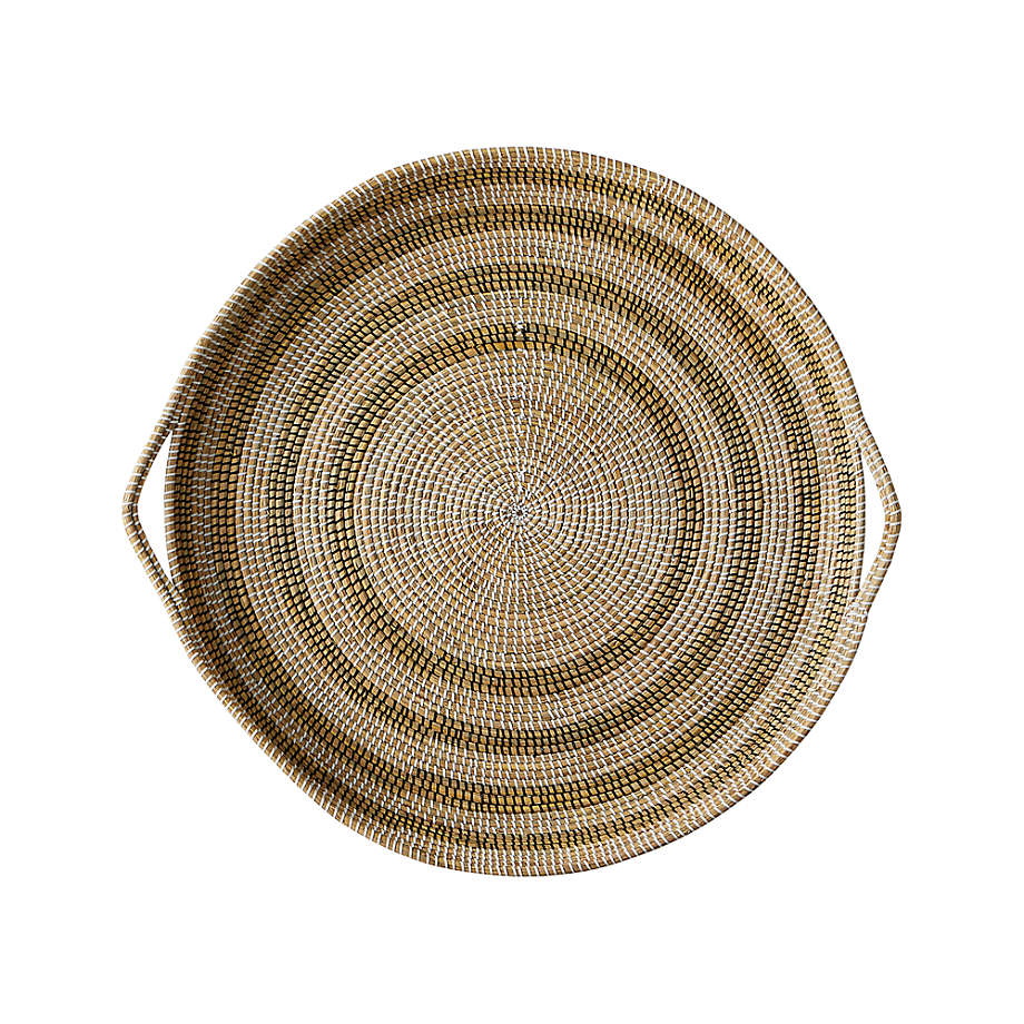 'Dana' Hand-Crafted Round Basket Wall Art