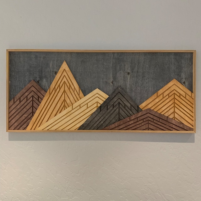 Mountain Wood Wall Art