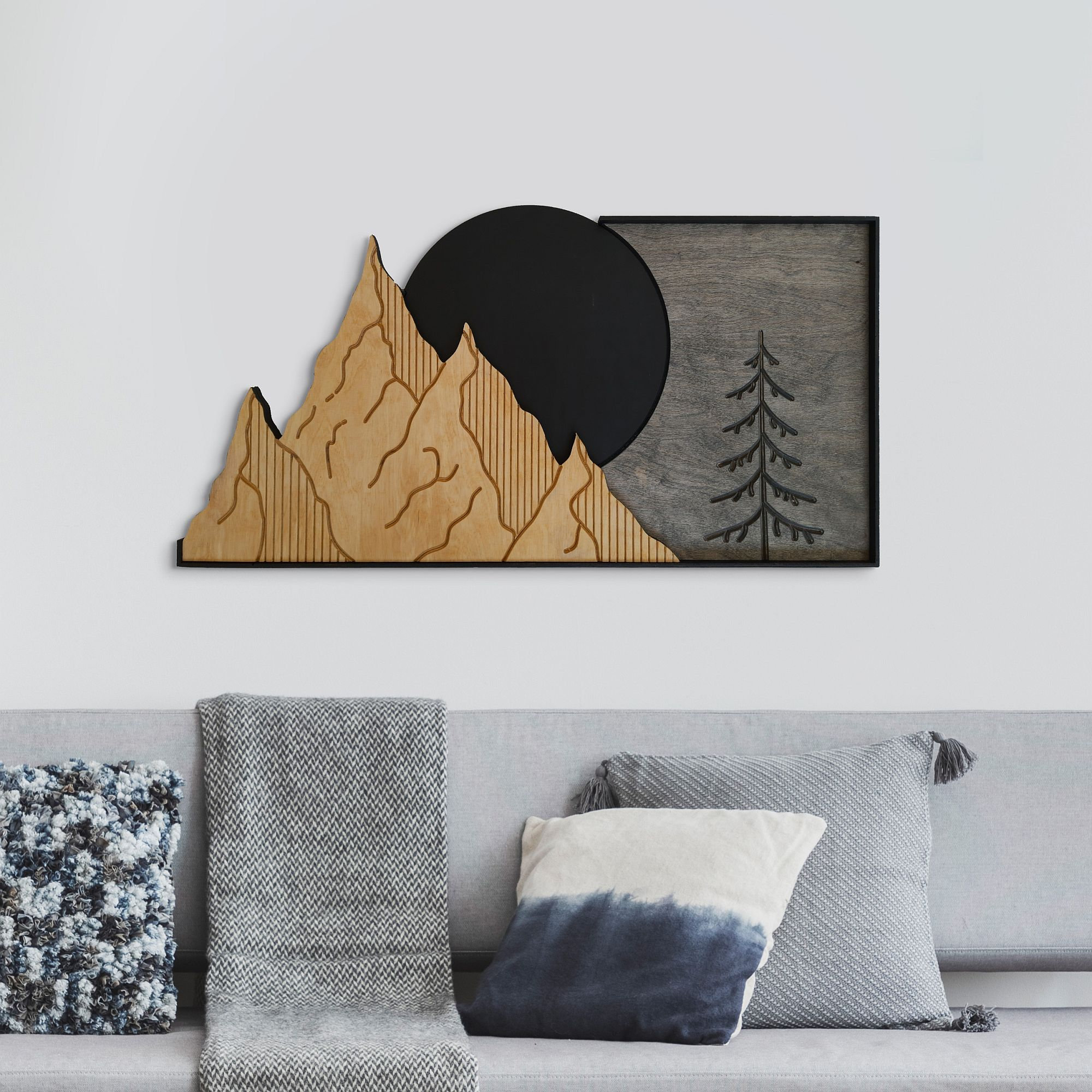 Mountain Wood Wall Art