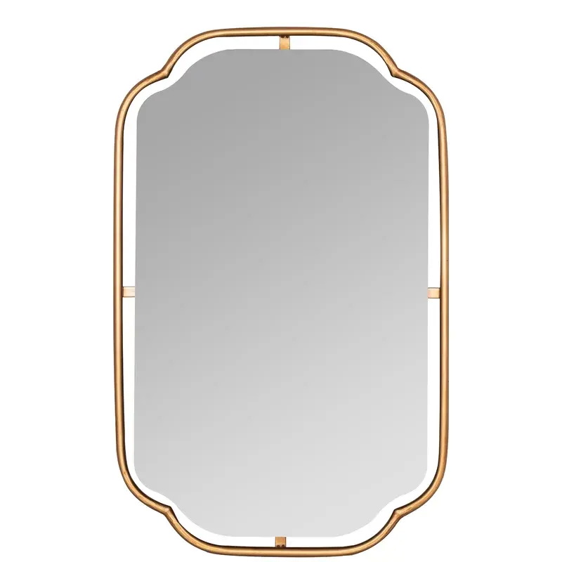 Asymmetrical Metal Wall Mirror