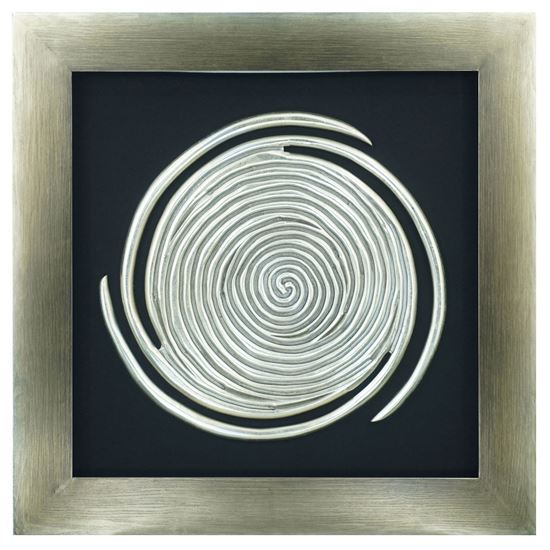 Abstract Spiral Shadow Box Wall Décor