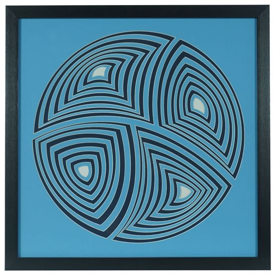 Multi-layered Geometry Art Shadow Box Wall Décor 21.65