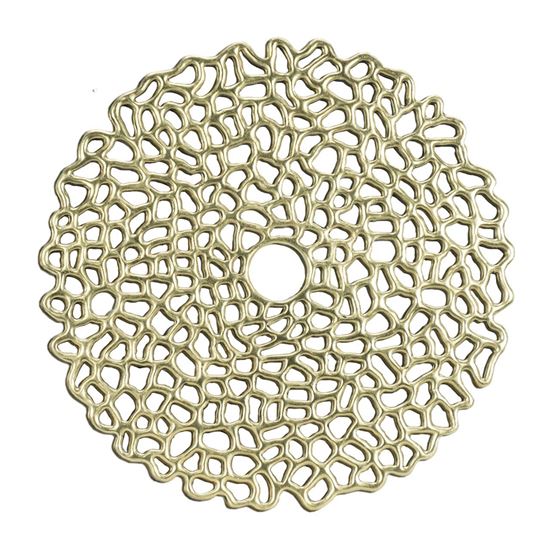 Abstract Gold Plate Wall Décor 31.50