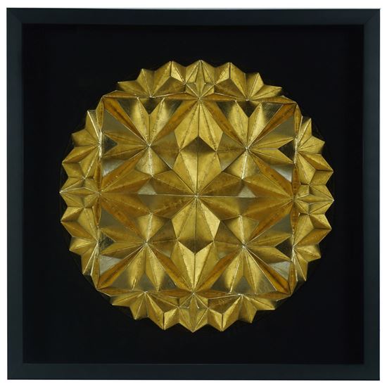 Golden Ridges Shadow Box Wall Décor  23.62