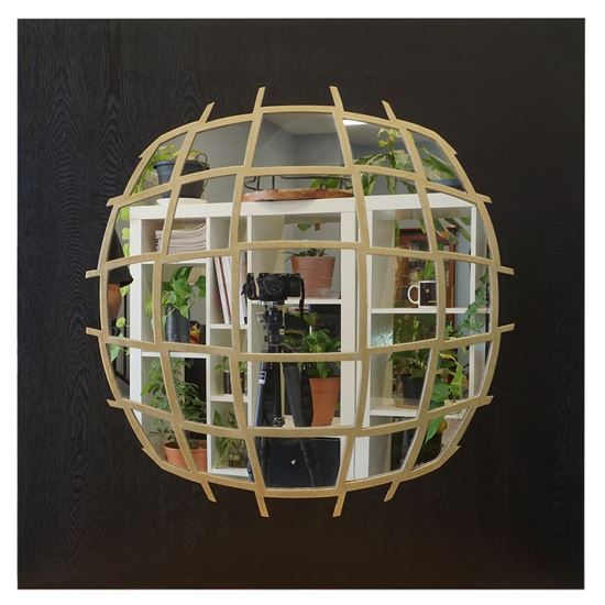 Mirrored Globe Shadow Box 31.50