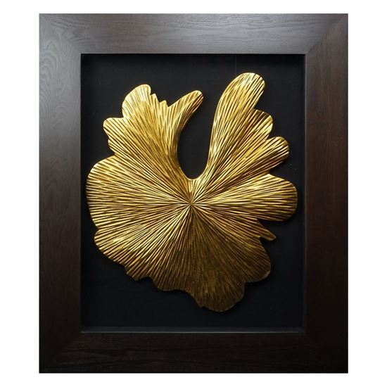 Golden Mushroom Shadow Box Wall Décor  28.35