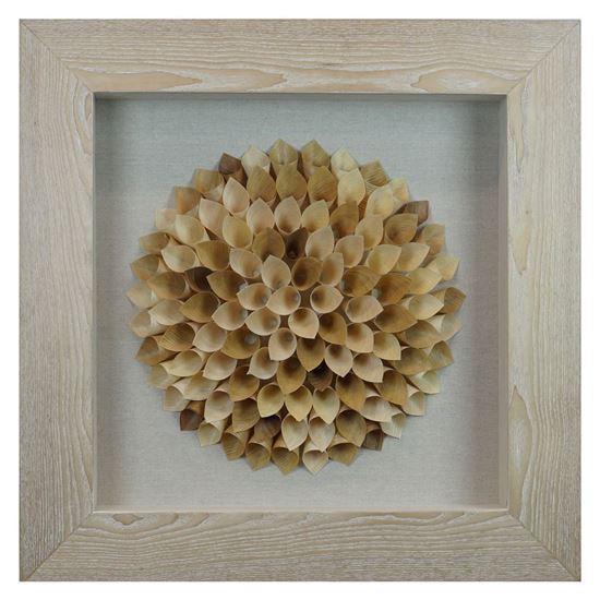 Wood Shaving Bouquet Shadow Box Wall Décor 23.62