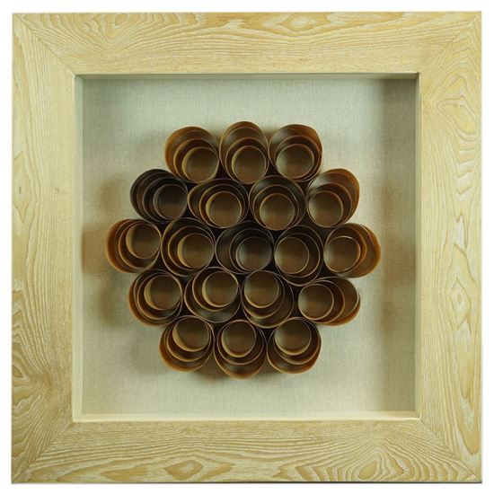 Wood Shavings Shadow Box 23.62