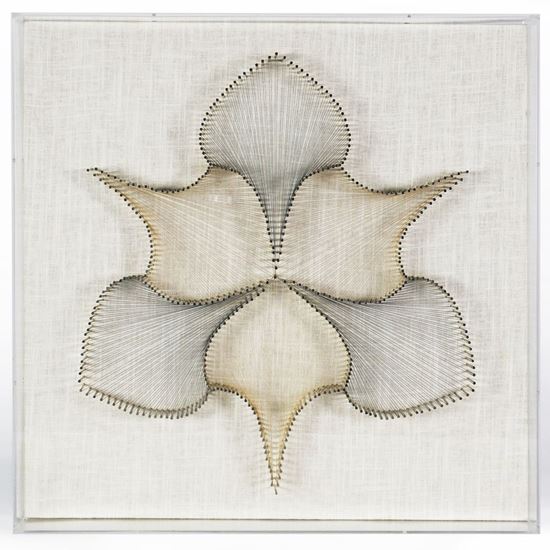 Stringed Leaves Shadow Box Wall Décor  17.7